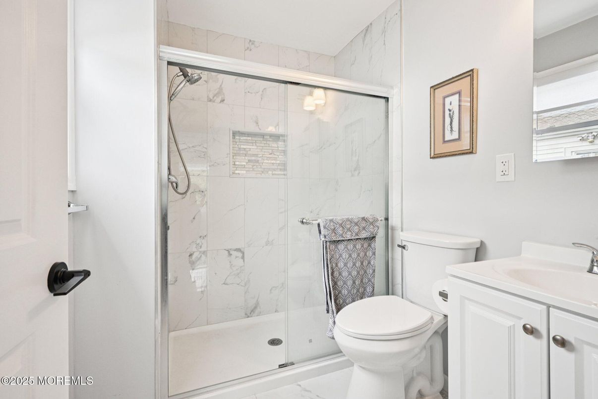 Bathroom, Glass Shower, Interior, Marble, Marble Walls