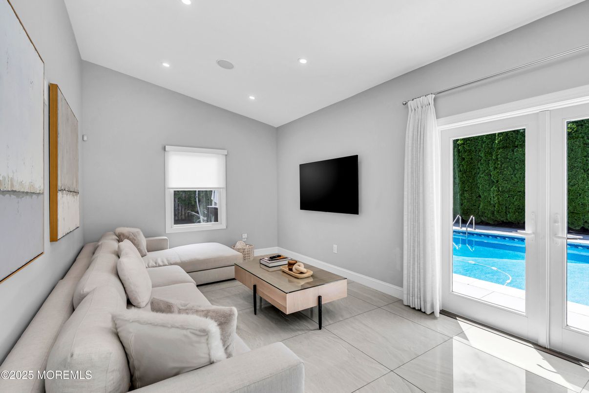 Interior, Living room, Recessed Lighting