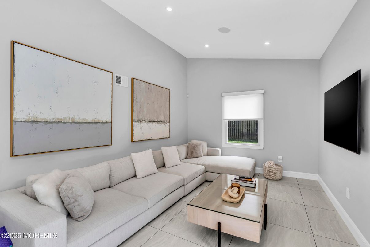 Interior, Living room, Recessed Lighting