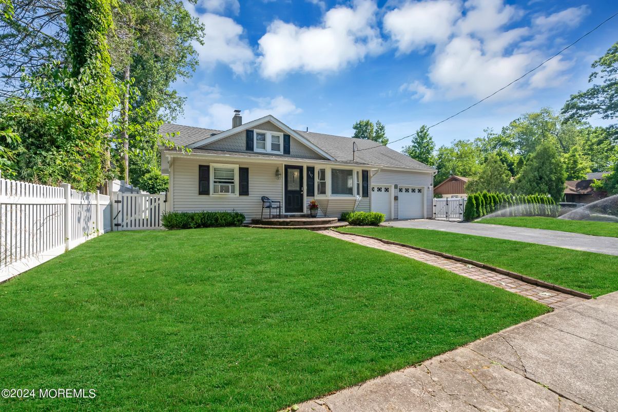 Attached, Backyard, Detached Garage, Exterior, Facade, Cape Cod