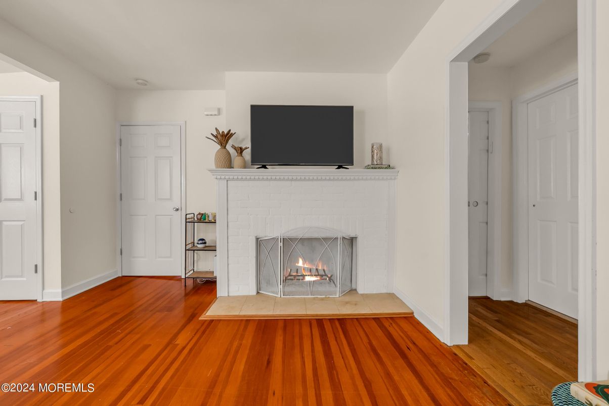 Fireplace, Interior, Wood Texture Flooring