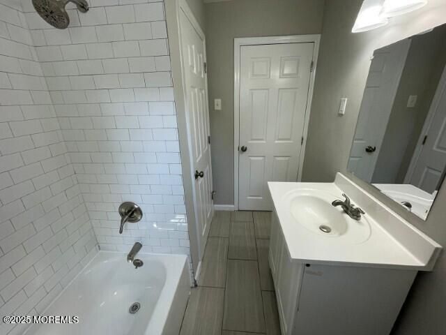 Bathroom, Dual Sink Vanities, Interior, Wood Texture Flooring