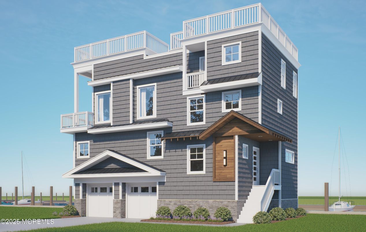 Attached, Exterior, Facade, Modern