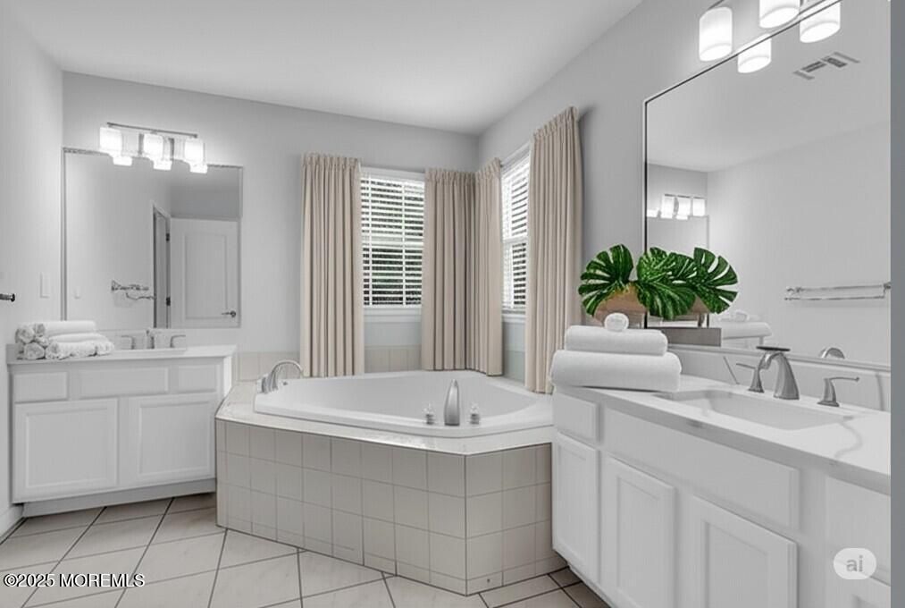 Bathroom, Dual Sink Vanities, Interior