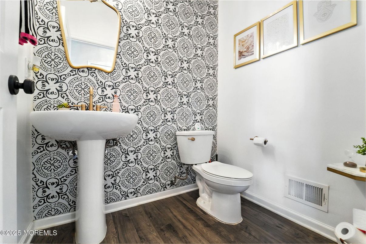 Bathroom, Interior, Wood Texture Flooring
