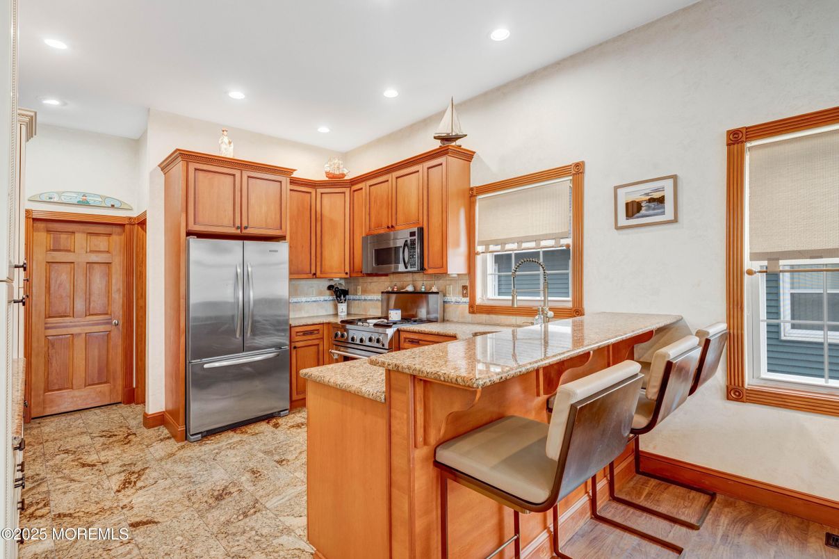 Interior, Kitchen, Recessed Lighting, Stainless Steel Appliances