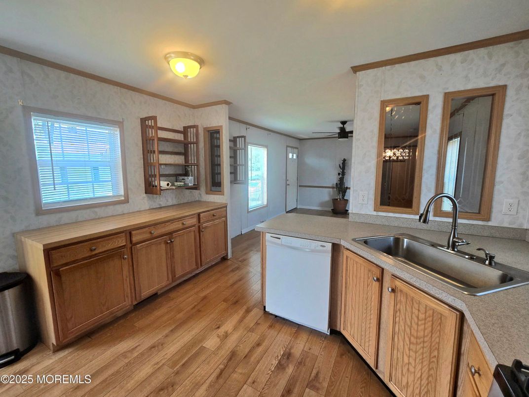 Interior, Kitchen, Wood Texture Flooring