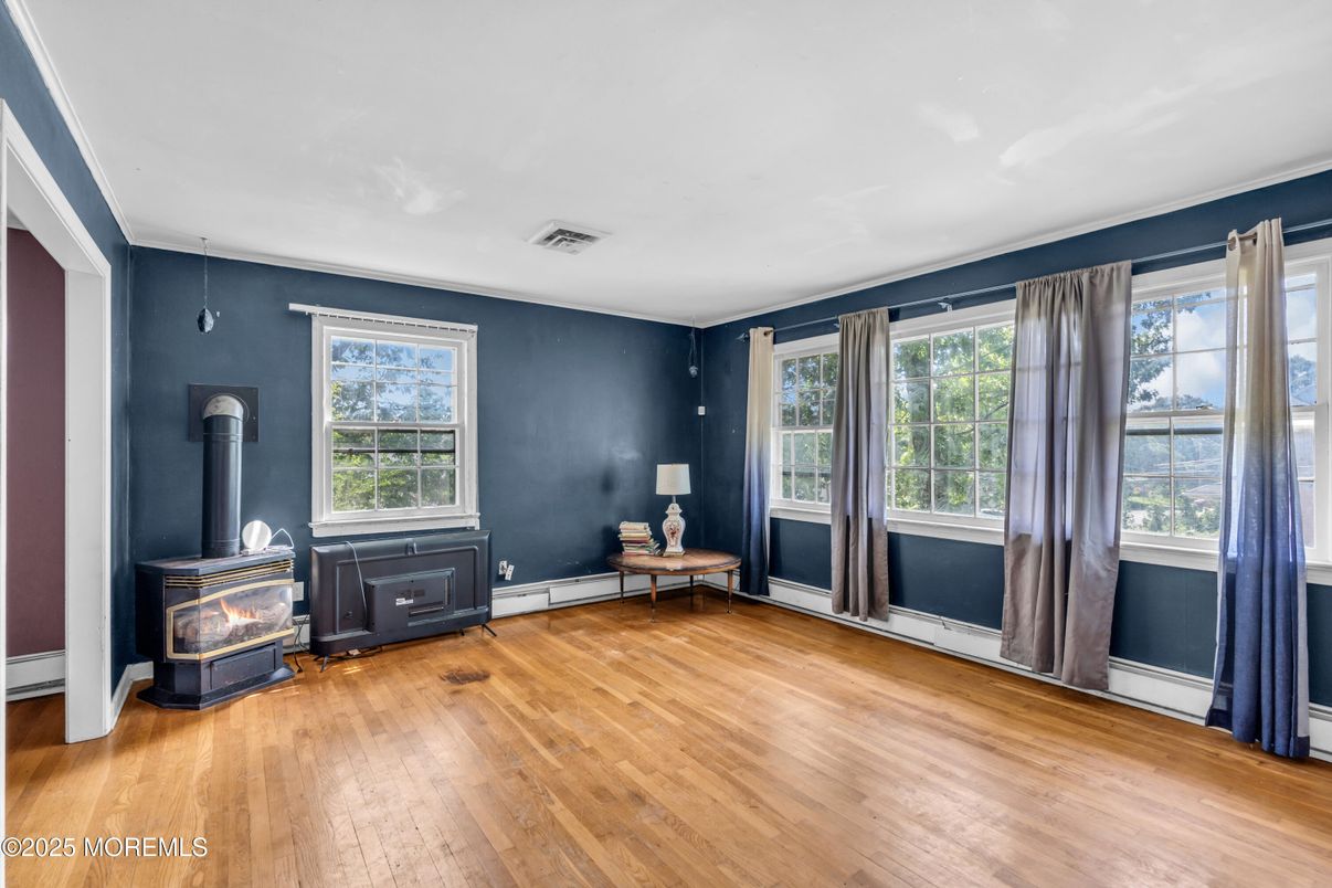 Empty room, Fireplace, Interior, Wood Texture Flooring
