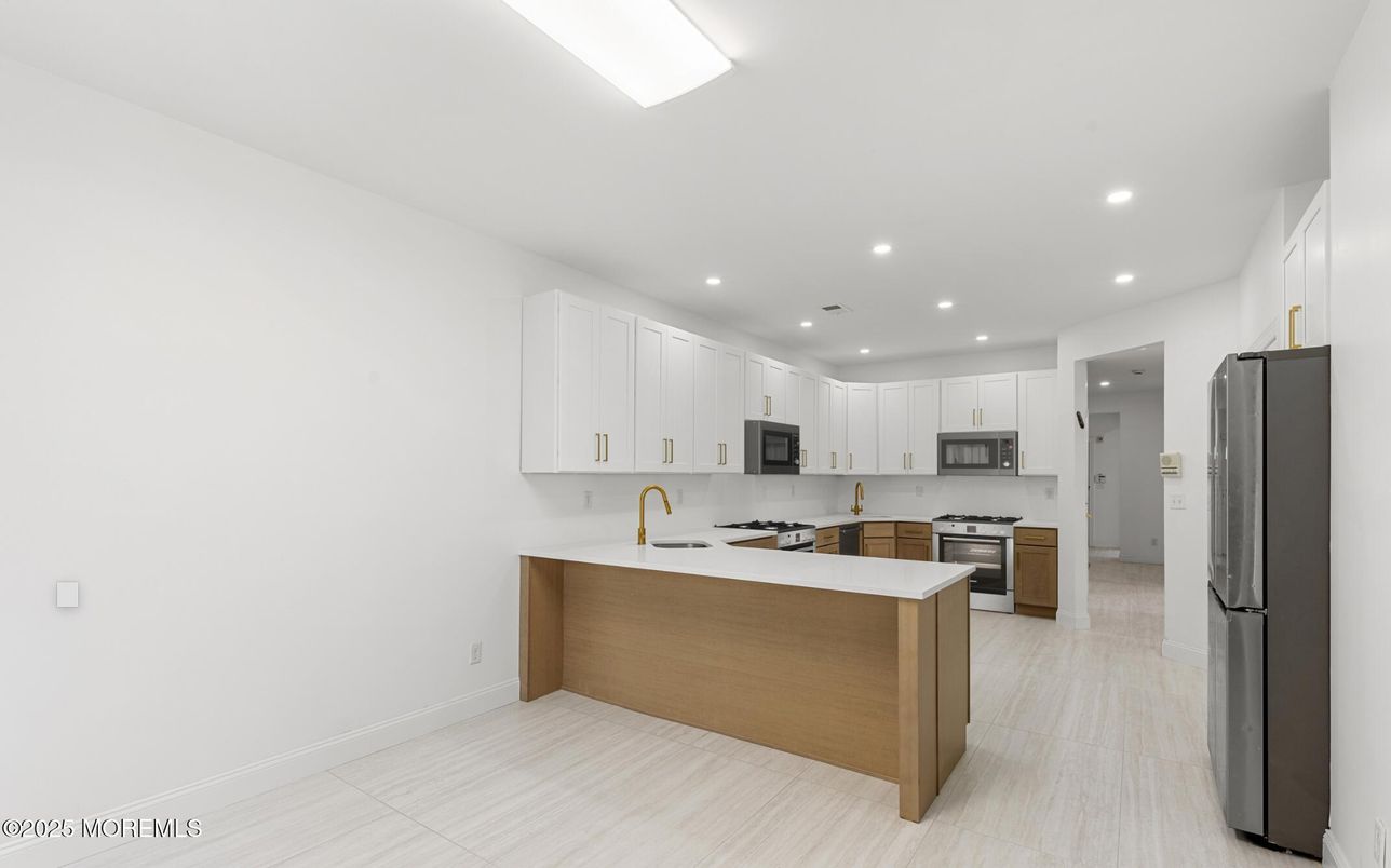 Interior, Kitchen, Recessed Lighting, Stainless Steel Appliances