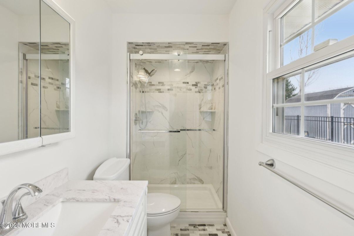 Bathroom, Glass Shower, Interior, Marble, Marble Walls