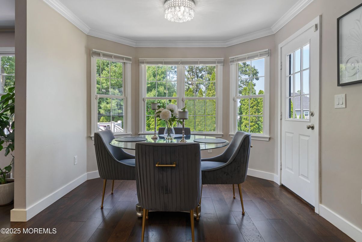 Dining room, Interior, Wood Texture Flooring