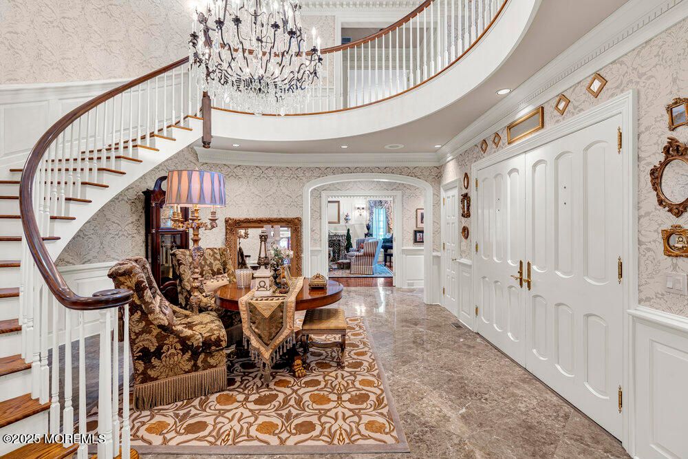 Chandelier, Dining room, Interior, Recessed Lighting