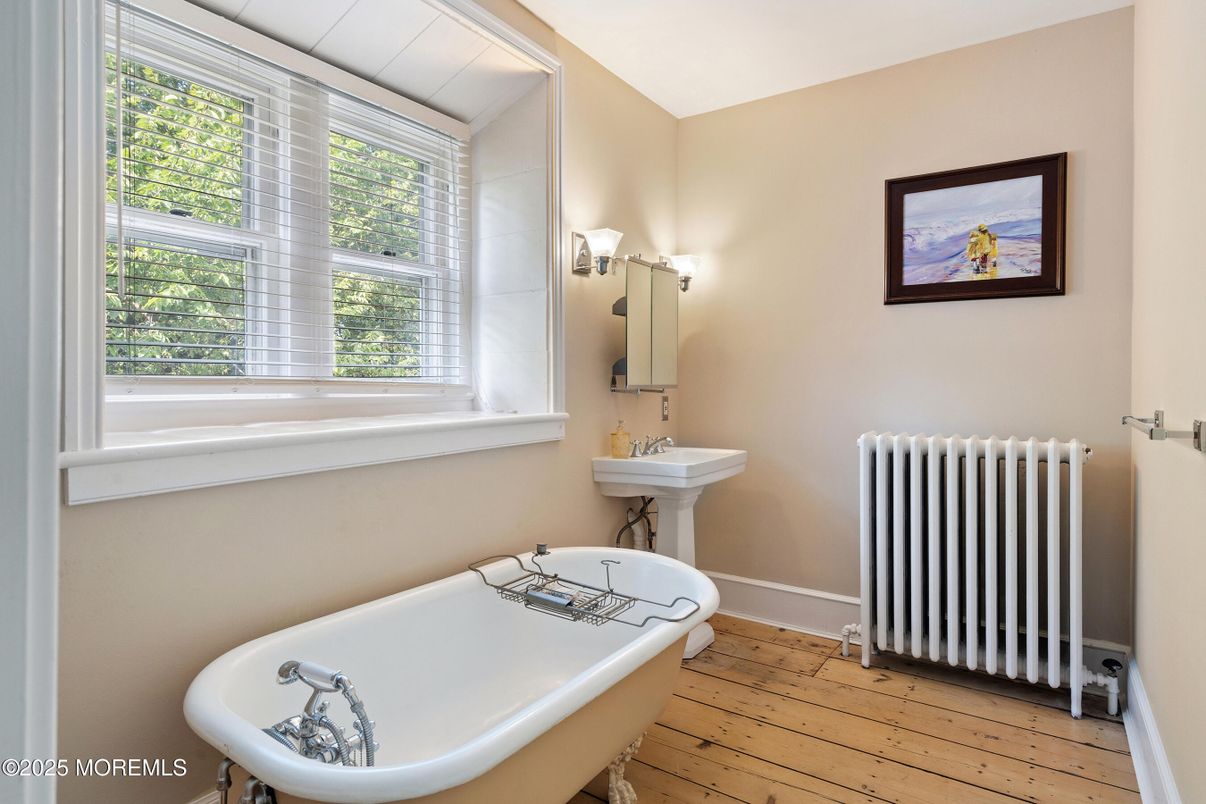Bathroom, Free Standing Baths, Interior, Wood Texture Flooring