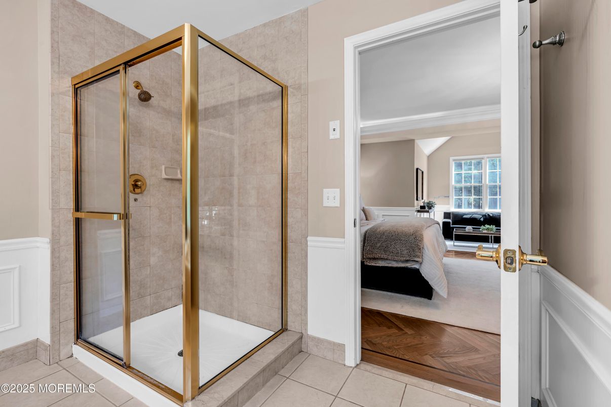 Bathroom, Bedroom, Glass Shower, Interior