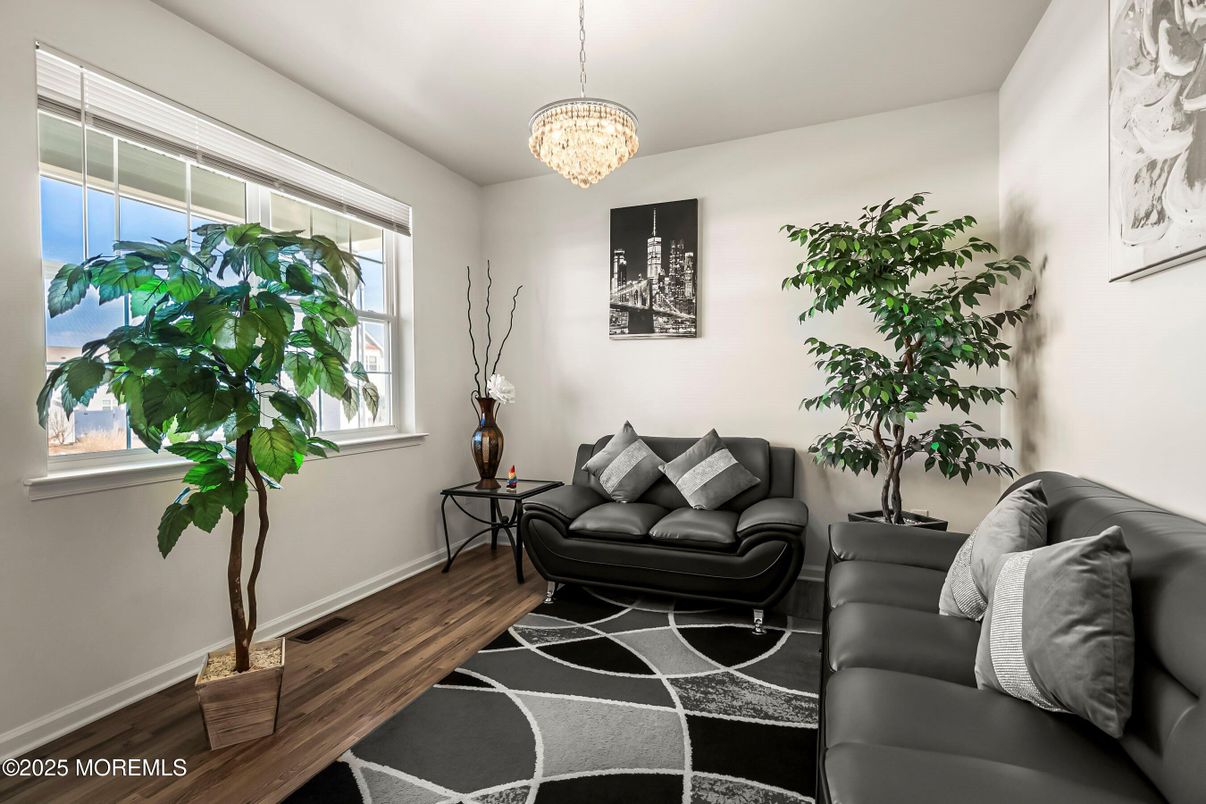 Chandelier, Interior, Living room, Wood Texture Flooring