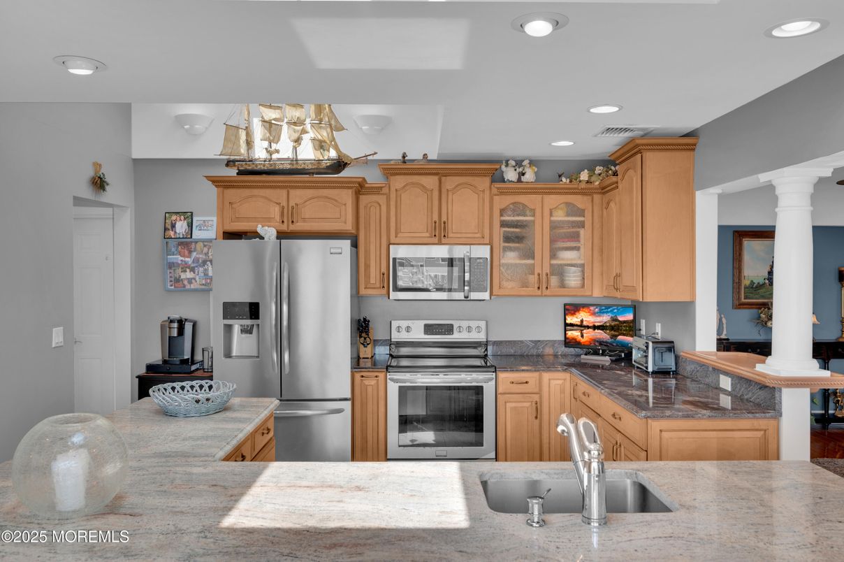 Interior, Kitchen, Recessed Lighting, Stainless Steel Appliances