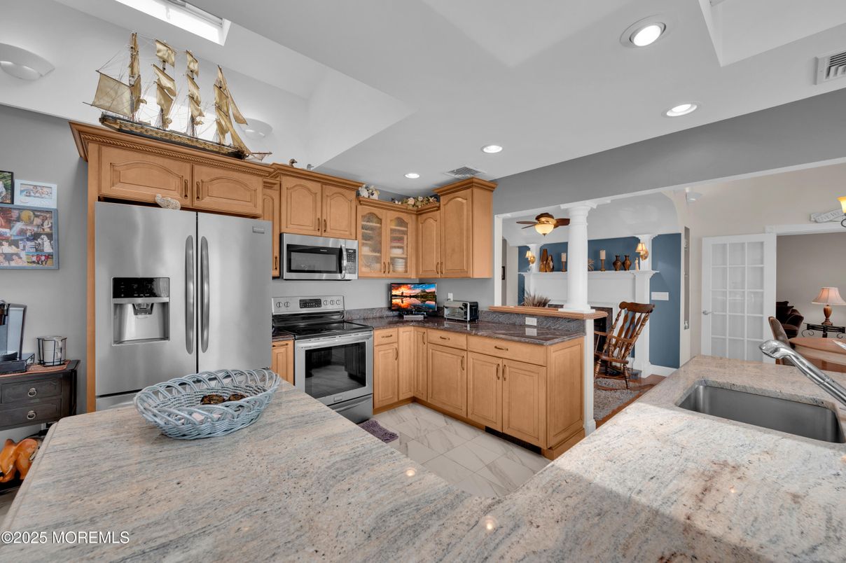 Interior, Kitchen, Recessed Lighting, Stainless Steel Appliances