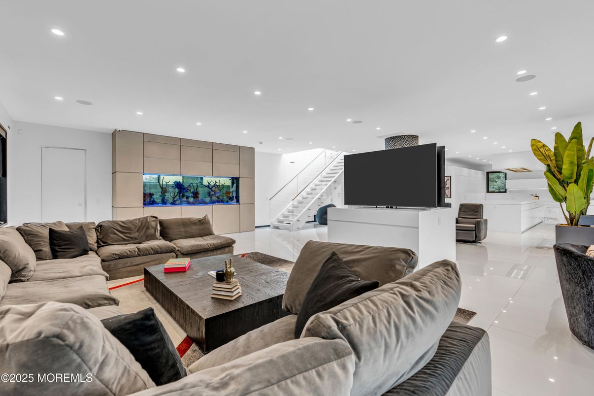 Interior, Living room, Recessed Lighting