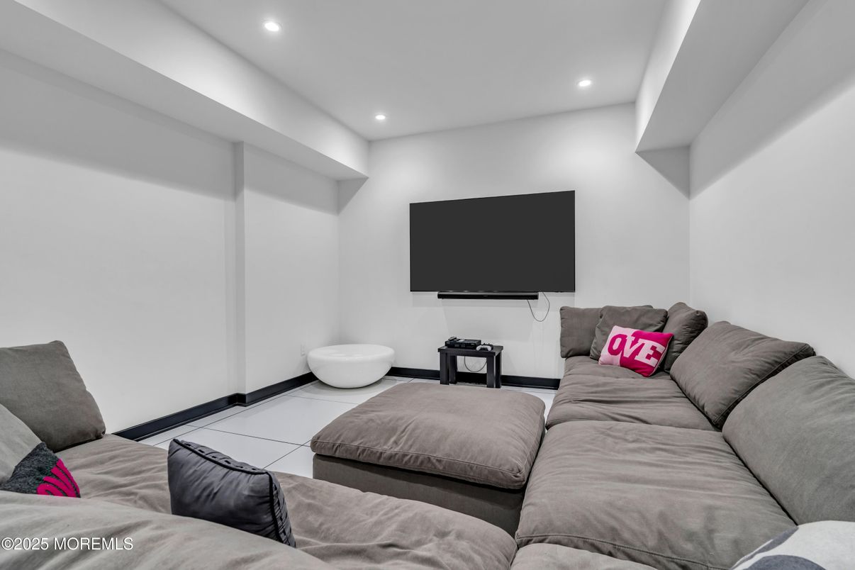 Interior, Living room, Recessed Lighting