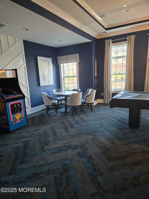 Billiard Table, Dining room, Game Room, Interior, Recessed Lighting