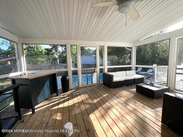 Interior, Sun Room, Wood Texture Flooring