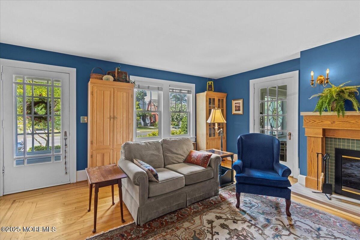 Fireplace, Interior, Wood Texture Flooring