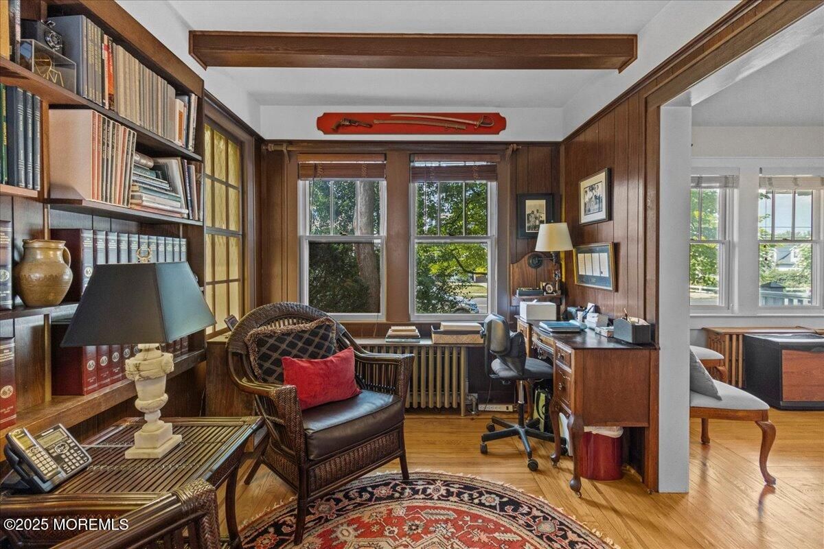 Home Office, Interior, Wooden Beams, Wood Texture Flooring