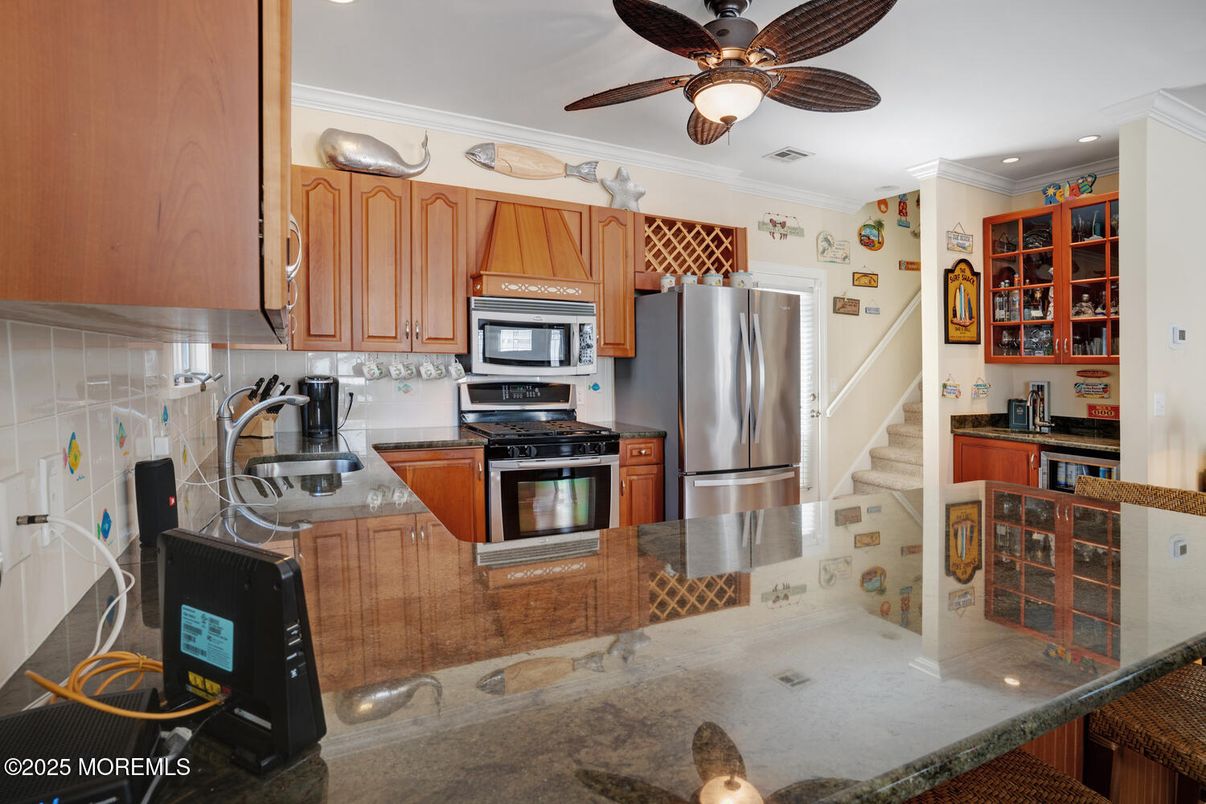 Interior, Kitchen, Recessed Lighting, Stainless Steel Appliances