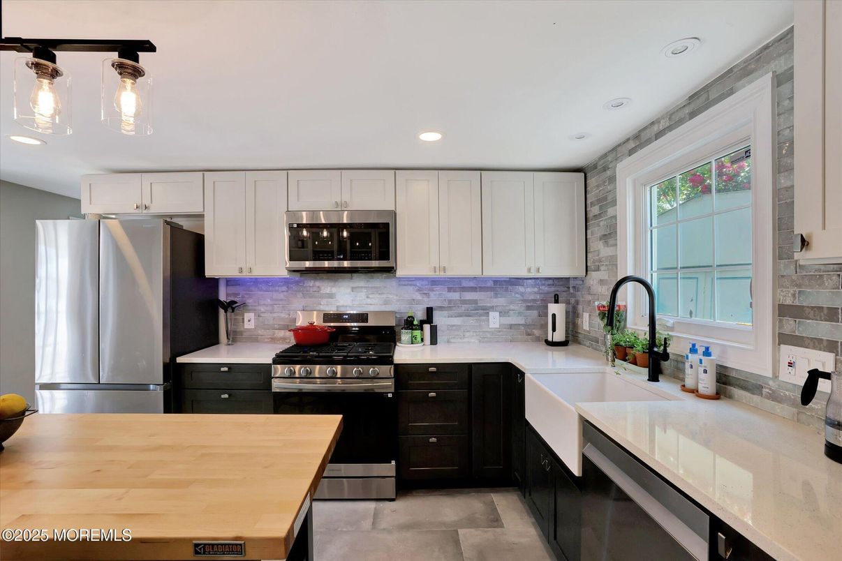 Interior, Kitchen, Recessed Lighting, Stainless Steel Appliances