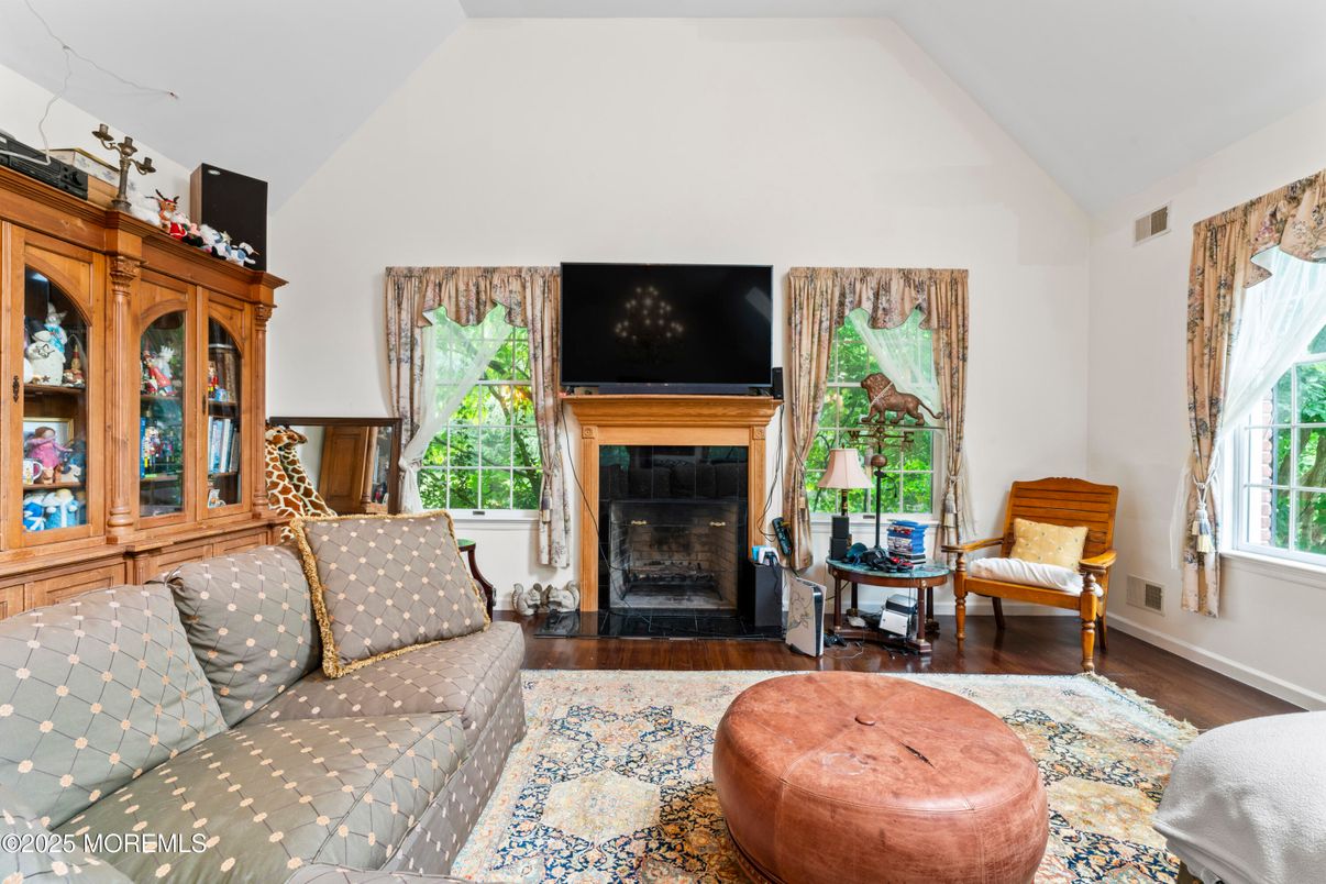 Fireplace, Interior, Wood Texture Flooring