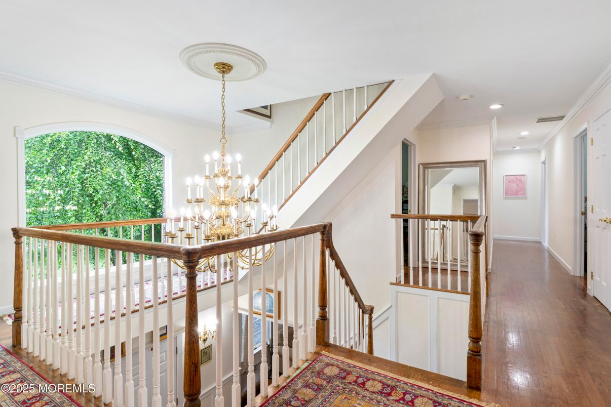 Chandelier, Interior, Recessed Lighting, Wood Texture Flooring