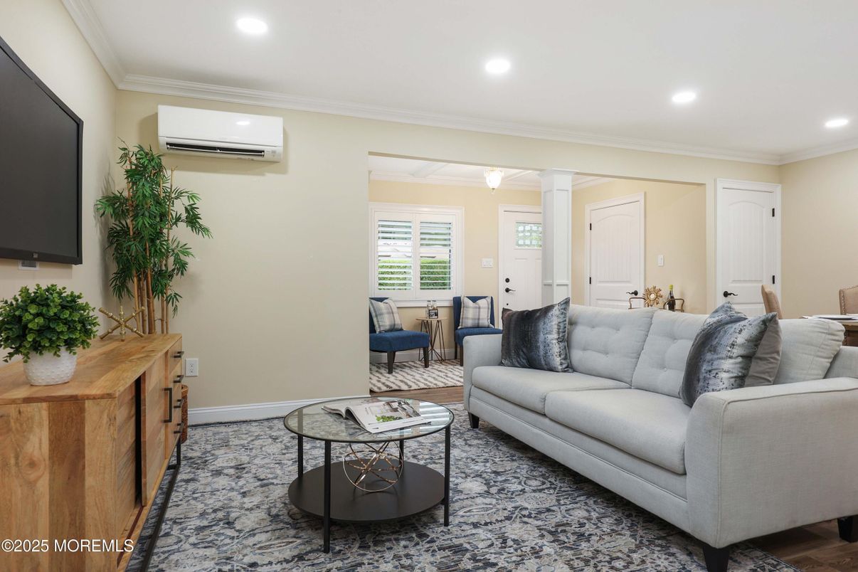 Interior, Living room, Recessed Lighting