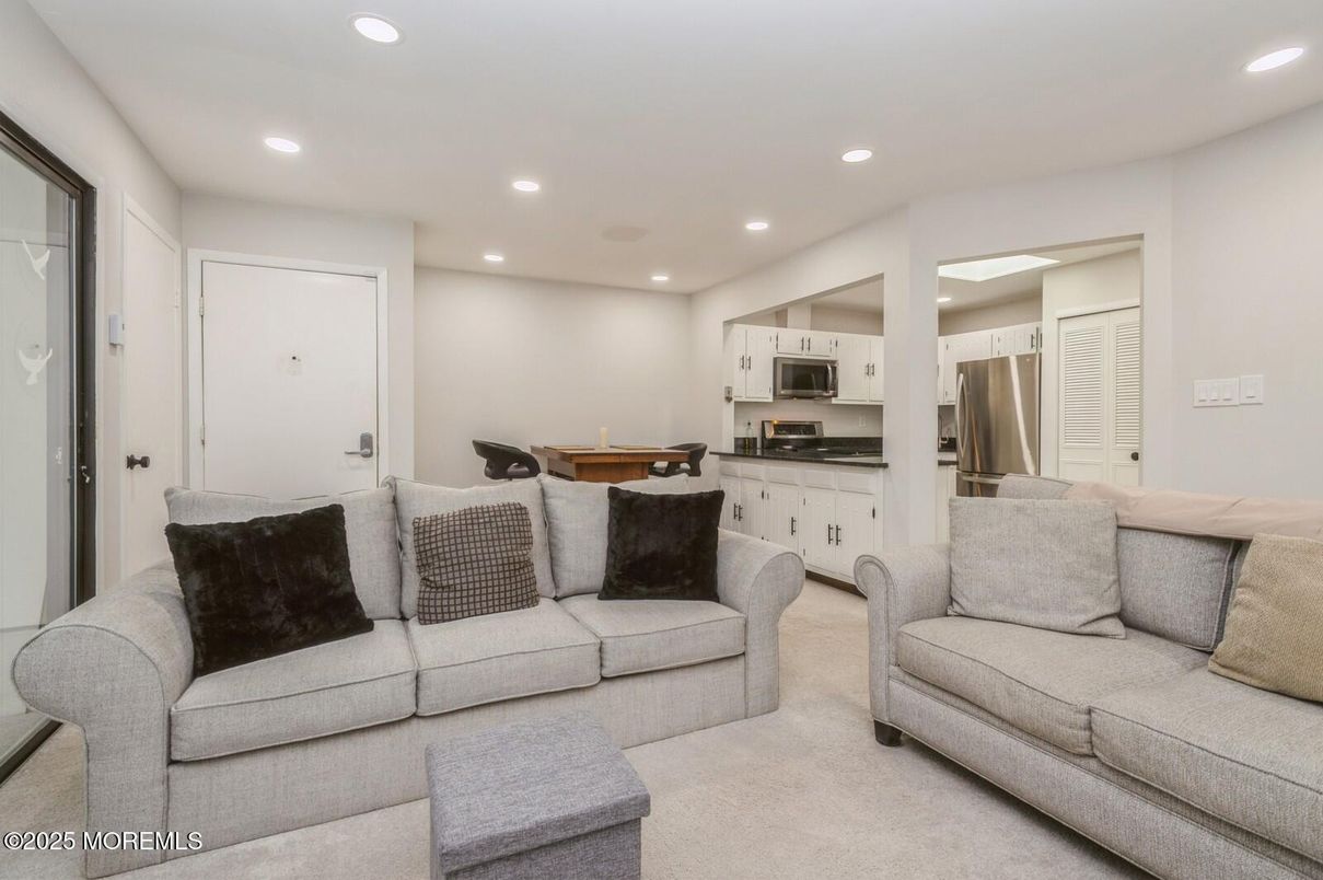 Interior, Kitchen, Living room, Recessed Lighting, Stainless Steel Appliances