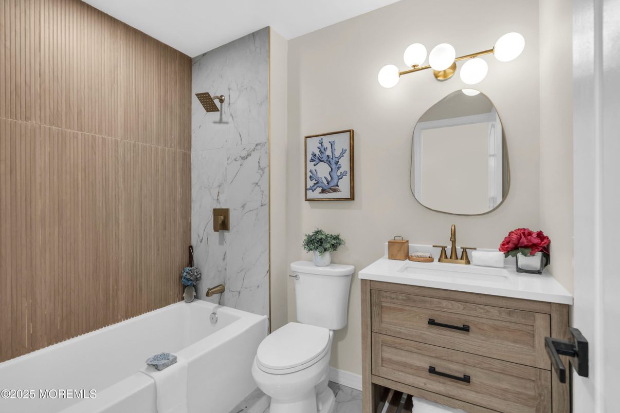 Bathroom, Interior, Marble Walls