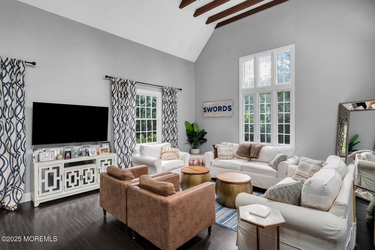 Interior, Living room, Wooden Beams, Wood Texture Flooring
