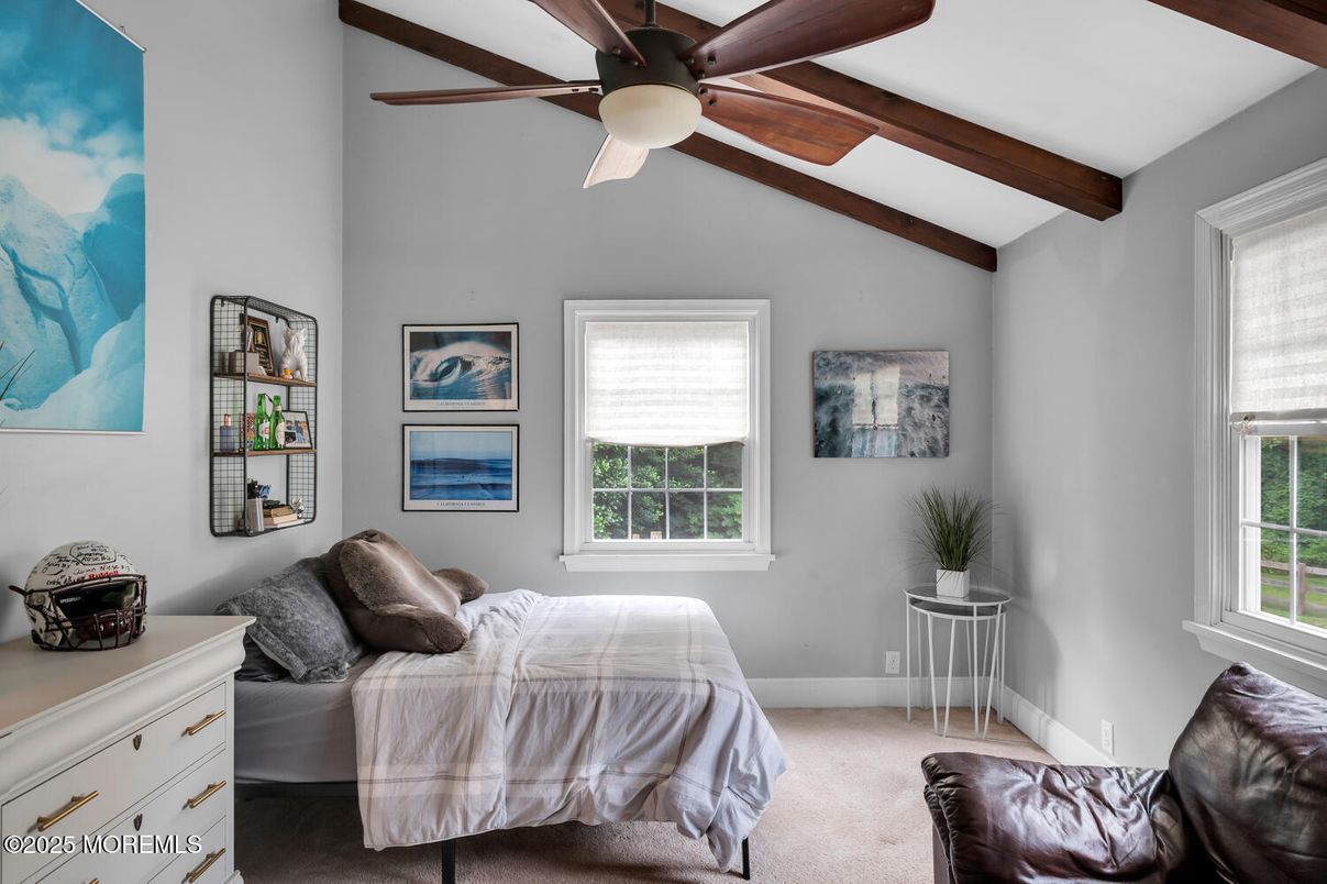 Bedroom, Interior, Wooden Beams