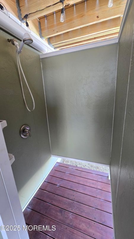 Bathroom, Interior, Wooden Ceilings, Wood Texture Flooring