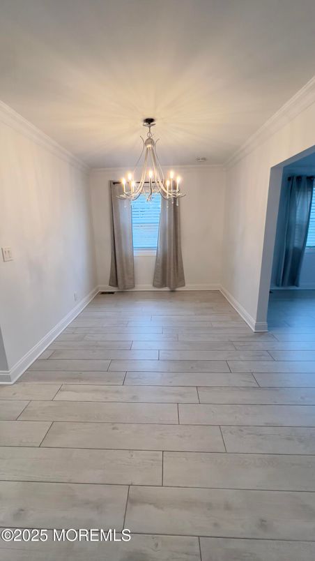 Chandelier, Empty room, Interior, Wood Texture Flooring
