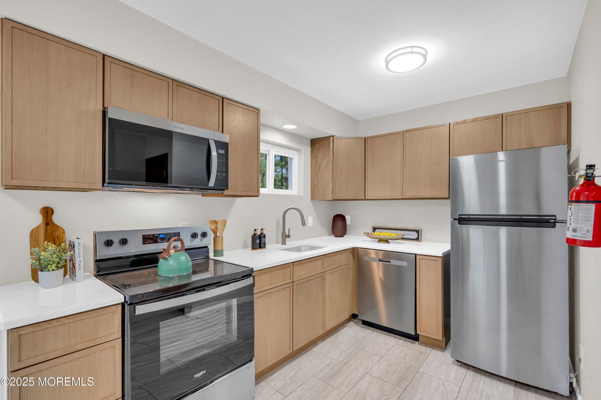 Interior, Kitchen, Recessed Lighting, Stainless Steel Appliances