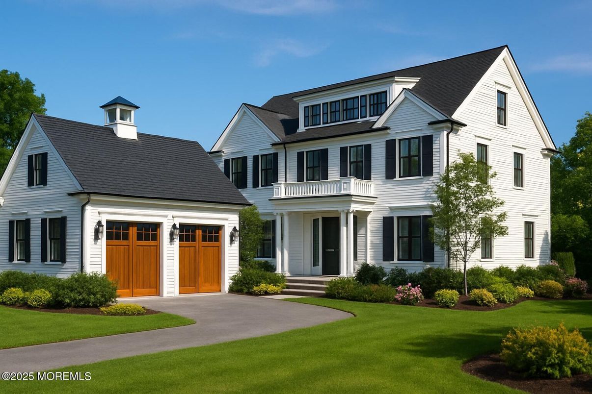 Attached, Exterior, Facade, Farmhouse