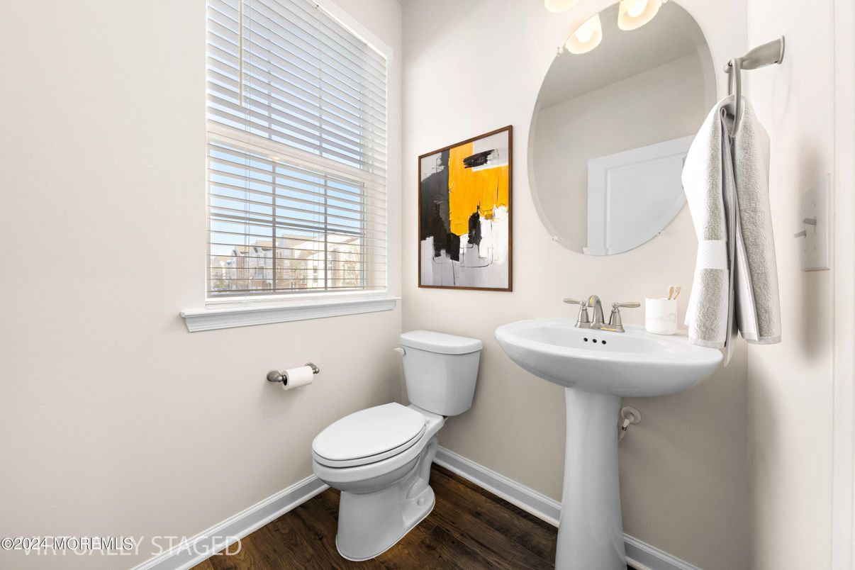 Bathroom, Interior, Wood Texture Flooring