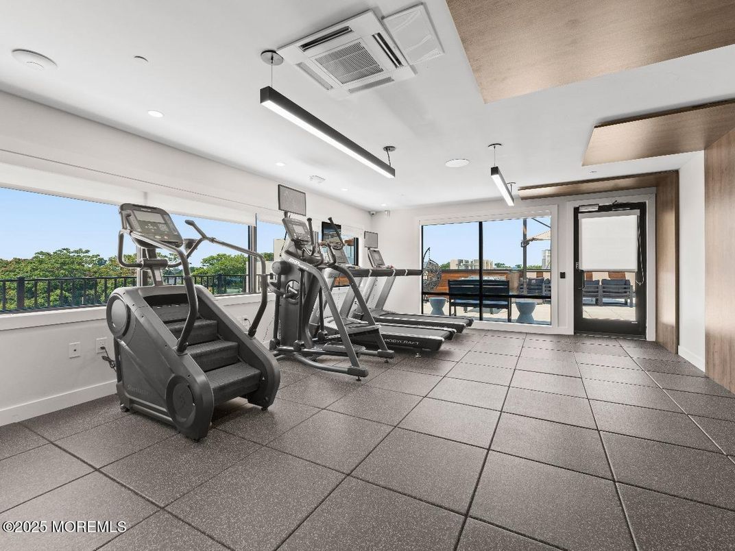Fitness Equipment, Gym, Interior, Recessed Lighting