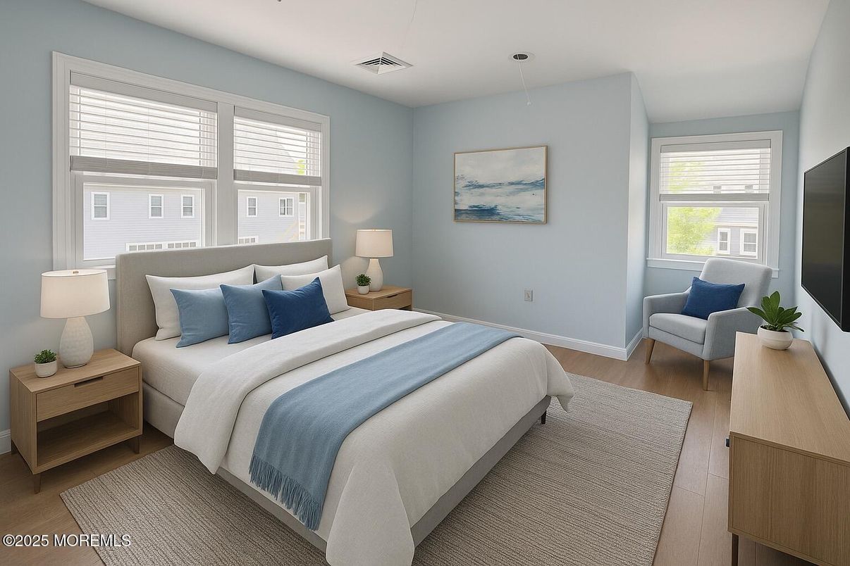 Bedroom, Interior, Wood Texture Flooring