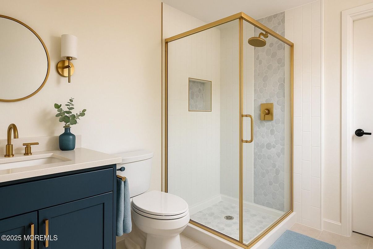 Bathroom, Glass Shower, Interior