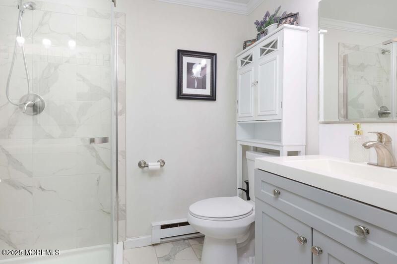 Bathroom, Glass Shower, Interior, Marble, Marble Walls