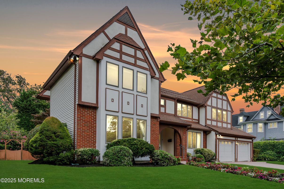 Backyard, Detached Garage, Exterior, Facade, Brick Facade, Tudor Revival