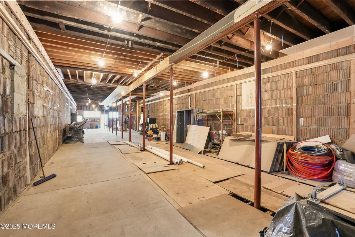 Interior, Stone Walls, Wooden Beams
