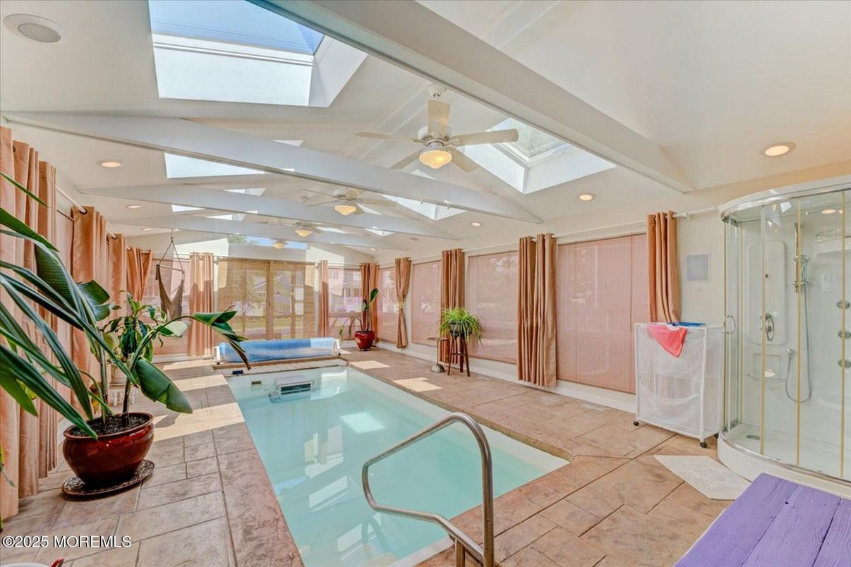 Glass Ceilings, Interior, Pool, Recessed Lighting