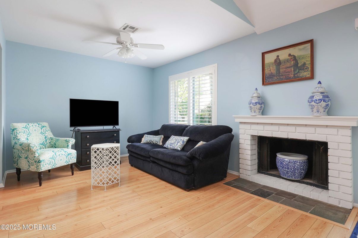 Fireplace, Interior, Wood Texture Flooring