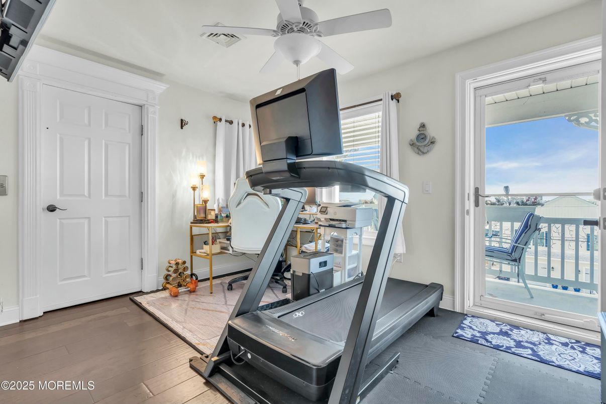 Fitness Equipment, Interior, Wood Texture Flooring